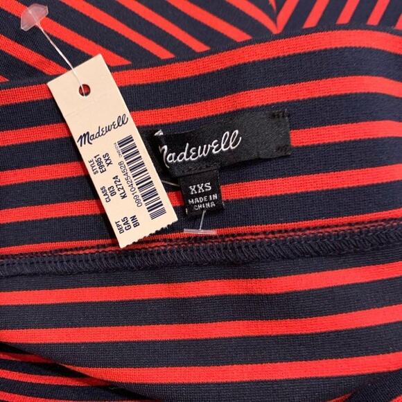 NWT Madewell red & navy skirt Stretch material red and blue form fitting body - Picture 5 of 6